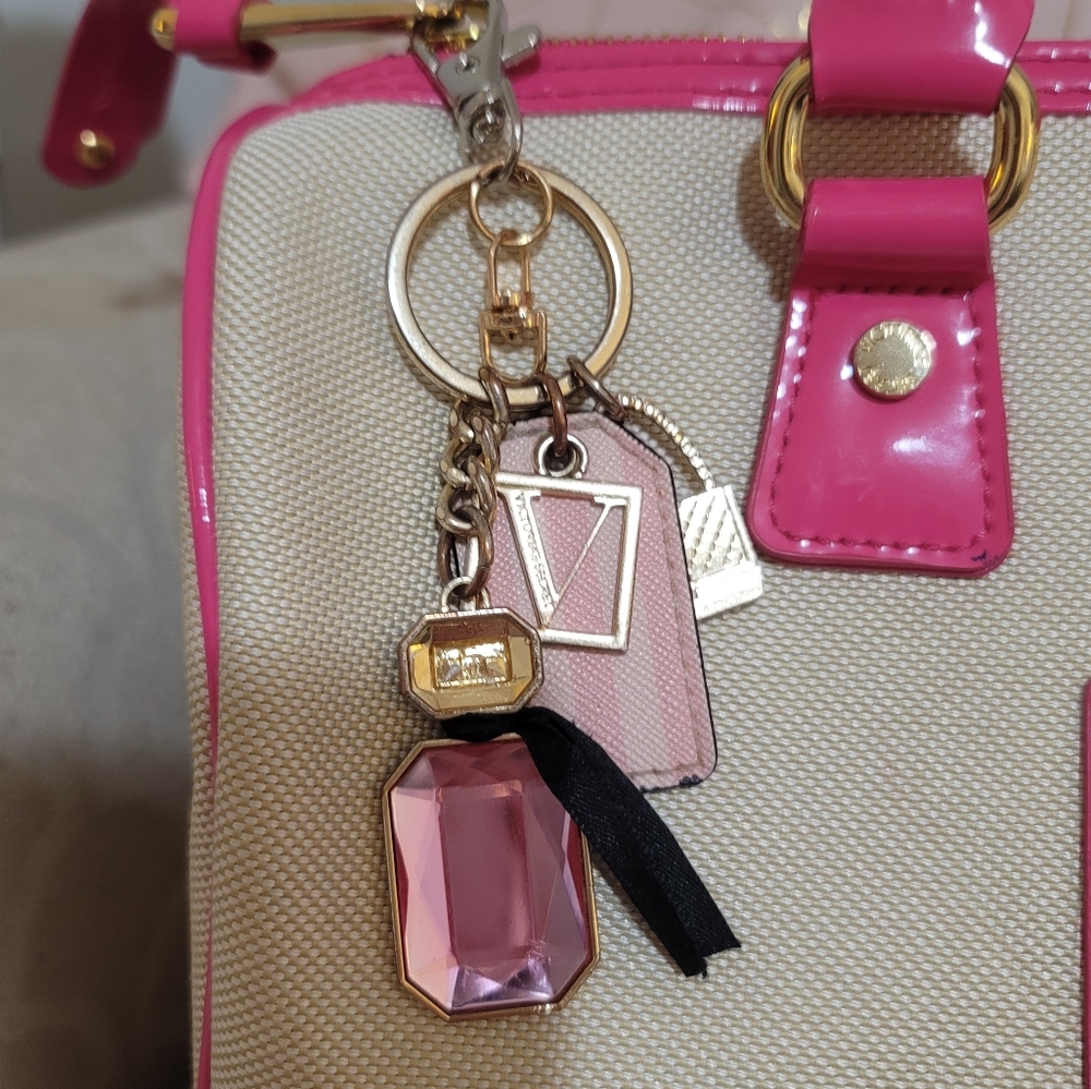 Beautiful Speedy Style Victorias Secret fun pink and smooth canvas style handbag - Picture 15 of 17